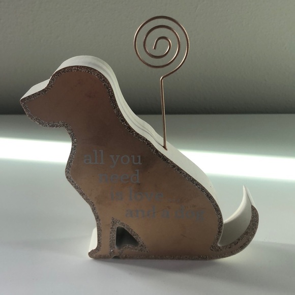Rose colored Labrador photo holder - Picture 2 of 8